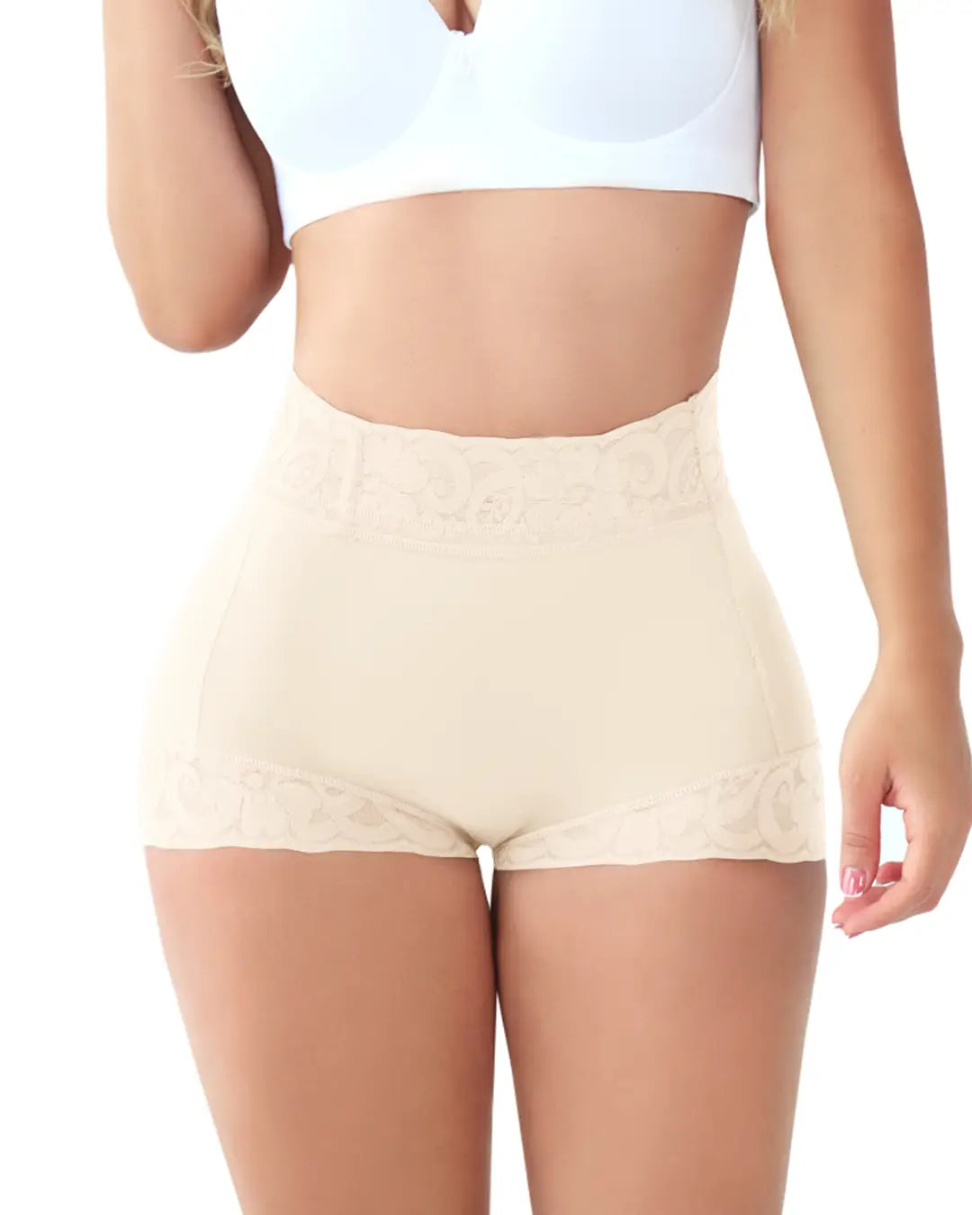 Shorts de cintura alta sin costuras que levantan los glúteos