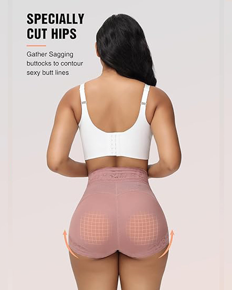 Shorts de cintura alta sin costuras que levantan los glúteos