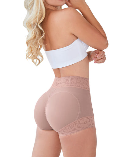 Shorts de cintura alta sin costuras que levantan los glúteos 