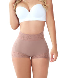 Shorts de cintura alta sin costuras que levantan los glúteos 