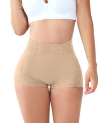 Shorts de cintura alta sin costuras que levantan los glúteos 